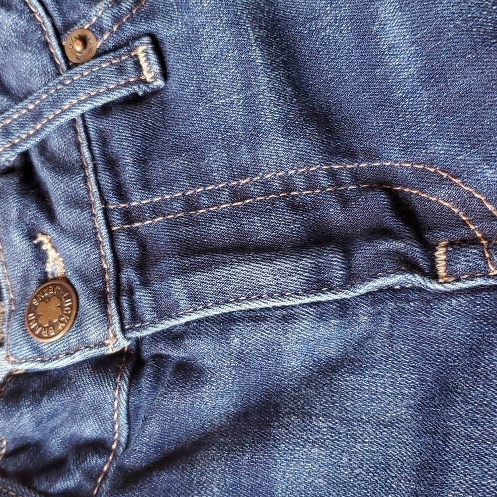 Lucky Brand distressed ankle jeans size 0/25 straight leg preowned - Picture 5 of 11
